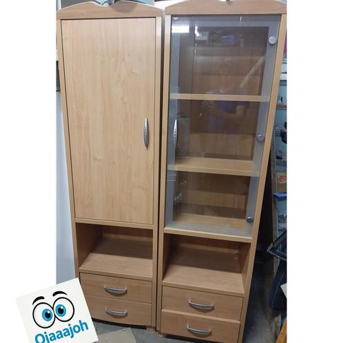 Vitrinekast & kast Op=Op, Huis en Inrichting, Kasten | Vitrinekasten, Zo goed als nieuw, 150 tot 200 cm, 50 tot 100 cm, 25 tot 50 cm