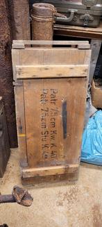 Duitse kwk40 7.5cm stug kist te koop, Verzamelen, Ophalen of Verzenden, Landmacht, Duitsland, Kist of Geocache