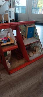 Nostalgisch poppenhuis, Kinderen en Baby's, Speelgoed | Poppenhuizen, Ophalen, Zo goed als nieuw, Poppenhuis
