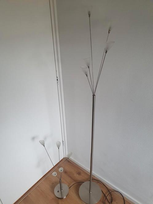 Tafellamp en vloerlamp Jan des Bouvrie, Huis en Inrichting, Lampen | Vloerlampen, Gebruikt, Ophalen