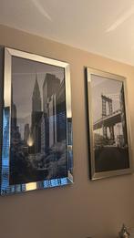 Spiegellijsten met posters te koop - Eric Kuster style, Huis en Inrichting, Woonaccessoires | Lijsten, Ophalen, Overige materialen