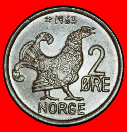 Ⰶ BIRD (1958-1972): NORWAY 2 ORE 1963 OLAV V (1957-1991) DIS, Postzegels en Munten, Munten | Europa | Niet-Euromunten, Losse munt