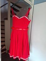 Collectif Clothing - Nova Heart Trim Swingjurk, Ophalen of Verzenden, Zo goed als nieuw, Onder de knie