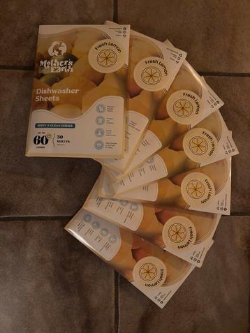 Mother’s earth Dishwasher sheets, vaatwasmiddel beschikbaar voor biedingen