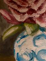 Ochtendroos - Handgeschilderd Gouache Schilderij, Ophalen of Verzenden