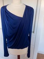 Zgan overslag top Patrizia Pepe 38 blauw/paars, Blauw, Maat 38/40 (M), Ophalen of Verzenden