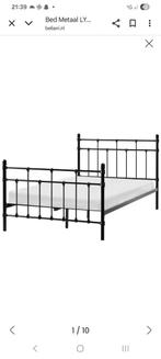 Bed 140x200, Huis en Inrichting, Slaapkamer | Bedden, Ophalen, Wit, Tweepersoons, 140 cm