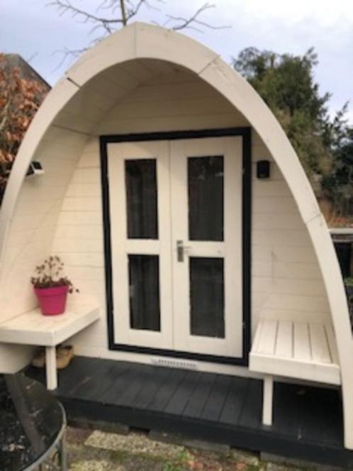 Trekkershut/ Campingpod, Tuin en Terras, Tuinhuizen, Gebruikt, Overige typen, Hout, 250 tot 500 cm, 200 tot 400 cm, 3 ramen of meer