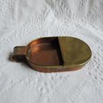Nette geel koperen centenbakje messing 14 cm., Antiek en Kunst, Antiek | Koper en Brons, Ophalen of Verzenden, Koper