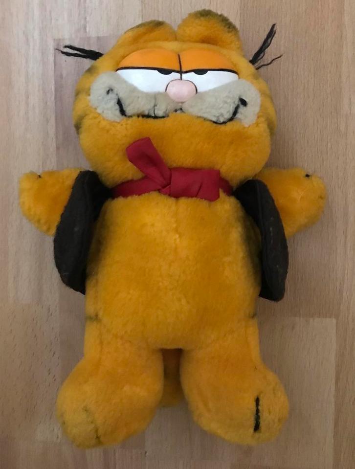 Garfield knuffel R.Dakin & Company 1981., Kinderen en Baby's, Speelgoed | Knuffels en Pluche, Gebruikt, Poes, Ophalen of Verzenden