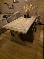 Rustieke Eettafel - Landelijke Stijl, Huis en Inrichting, Tafels | Eettafels, Ophalen, Gebruikt, 100 tot 150 cm, Eikenhout