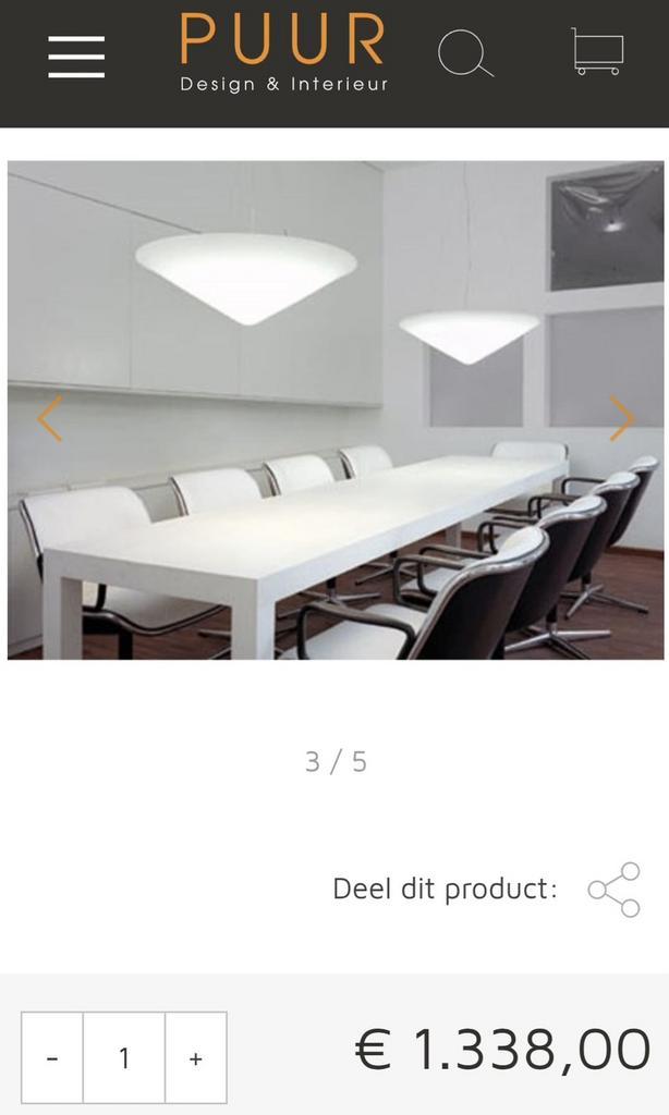 Design hanglamp Cao Moa Hopf & Wortmann voor Next, Huis en Inrichting, Lampen | Hanglampen, Zo goed als nieuw, Ophalen