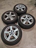 Lichtmetalen velgen 5x112 met Conti winterbanden 205/55R16, Auto-onderdelen, Banden en Velgen, Gebruikt, 16 inch, 205 mm, Winterbanden