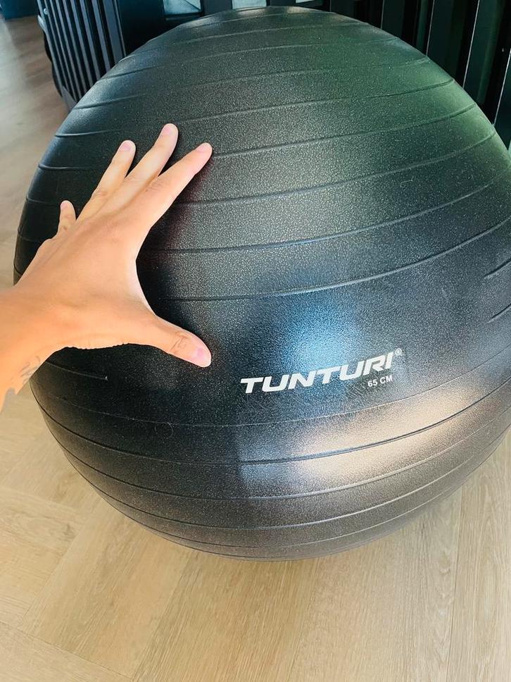 Fitnessbal - Yoga bal | Incl. pomp | Tunturi | maat 65 cm, Sport en Fitness, Yoga en Pilates, Zo goed als nieuw, Overig, Ophalen
