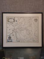 Ingekleurde oude landplaat Overijssel  60 bij 60, Boeken, Atlassen en Landkaarten, Ophalen of Verzenden, 1800 tot 2000, Nederland