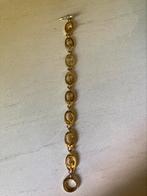 Vintage goudkleurige Guess schakelarmband, 18 cm., Sieraden, Tassen en Uiterlijk, Armbanden, Ophalen, Zo goed als nieuw, Goud