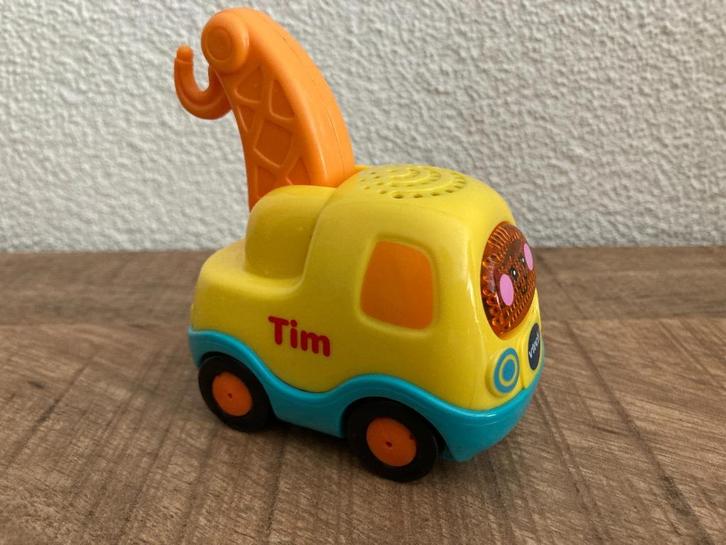 Vtech Toet Toet auto's Tim Takelwagen geel in PRIMA staat., Kinderen en Baby's, Speelgoed | Vtech, Gebruikt, 6 maanden tot 2 jaar