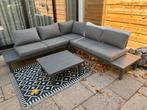 Loungeset hoek antraciet, Tuin en Terras, Tuinsets en Loungesets, Ophalen, Bank, Aluminium, Zo goed als nieuw