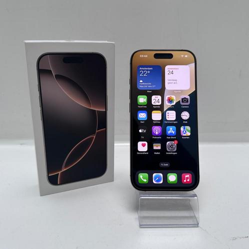 Iphone 16 Pro 256GB Batt 100% Goud | Met Garantie, Telecommunicatie, Mobiele telefoons | Apple iPhone, Zo goed als nieuw