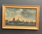 Aquarel Schilderij met Stadsgezicht, Antiek en Kunst, Ophalen of Verzenden