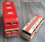 Jaren 60 Twee Blikken Blik Bussen Bus Autobus Stadsbus Auto, Antiek en Kunst, Antiek | Speelgoed, Ophalen of Verzenden