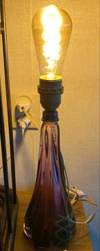 Vintage kristal Glazen lampen van Val Saint Lambert, Ophalen, Gebruikt, Glas, Minder dan 100 cm