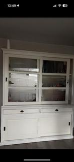 Landelijke buffetkast wit, Huis en Inrichting, Kasten | Buffetkasten, Ophalen, Gebruikt, Eikenhout, 200 cm of meer