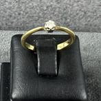 Gouden Ring | 18k* | 1,67g | solitair briljant|16,75| 383516, Sieraden, Tassen en Uiterlijk, Gebruikt, Ophalen of Verzenden, Kleiner dan 17
