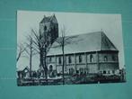 1) Zwart-wit ansichtkaart Kerk Drogeham, Ophalen of Verzenden, 1960 tot 1980, Ongelopen, Friesland