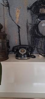 Oude Zwarte Telefoon met Draaischijf, Ophalen of Verzenden