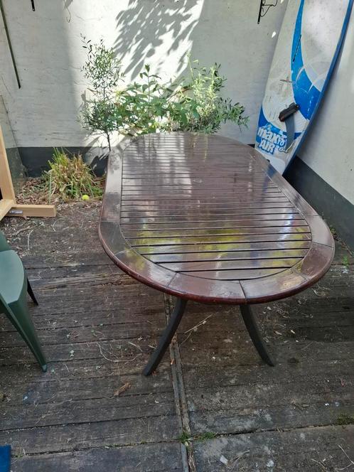 Hartman prestige tuintafel 180x100, Tuin en Terras, Tuintafels, Gebruikt, Ovaal, Ophalen