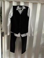 Zwart gilet met wit overhemd en zwarte broek, Ophalen of Verzenden, Zo goed als nieuw, Maat 52/54 (L), Zwart