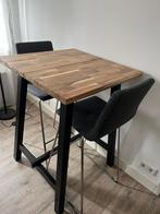 Hoge eettafel ikea met 2 stoelen, Ophalen, Zo goed als nieuw