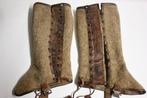 antiek vintage wol met leren leggings gamaschen duitsland, Verzamelen, Ophalen of Verzenden, Gebruikt, Overige typen