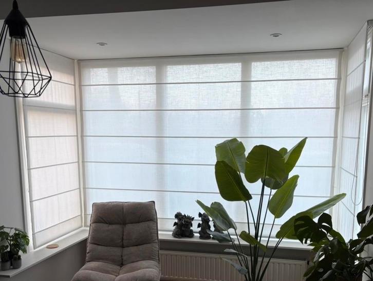 Gebruikte vouwgordijnen - diverse afmetingen, Huis en Inrichting, Stoffering | Gordijnen en Lamellen, Gebruikt, 150 tot 200 cm