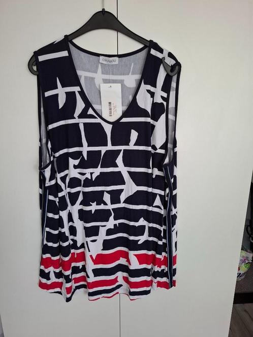 Top, CHALOU, maat 52  NIEUW, Kleding | Dames, Grote Maten, Nieuw, Shirt of Top, Blauw, Verzenden