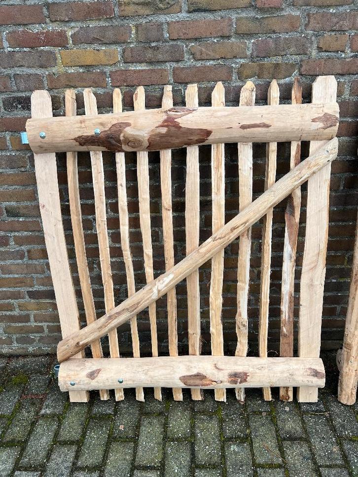 Tuinpoort Kastanje Poort, Tuin en Terras, Tuinpoorten, Nieuw, Draaipoort, Hout, 150 tot 200 cm, 200 cm of meer, Ophalen