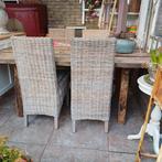 Gratis rotan rieten stoelen buiten veranda, Ophalen of Verzenden, Gebruikt, Rotan