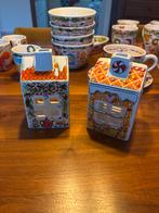 2 Blond Amsterdam Kersthuisjes, Overige materialen, Wit, Ophalen of Verzenden, Zo goed als nieuw