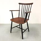 vintage teak stoel van Billund ,Traevarefabrik Denemarken, Ophalen, Gebruikt, Bruin, Eén