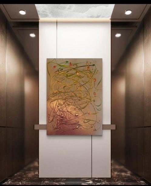 Jaimy Lee ' Make me' incl certificaat, Antiek en Kunst, Kunst | Schilderijen | Abstract, Ophalen of Verzenden