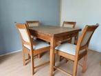 eetkamerset  antiek, Huis en Inrichting, Ophalen, Gebruikt, 100 tot 150 cm, Antiek. van oma geweest