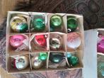 doos 50 bestaat uit 15 oude glazen kerstballen, Diversen, Kerst, Ophalen of Verzenden, Gebruikt
