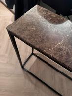 Sidetable Dionne marmer bruin tafel, 100 tot 150 cm, Ophalen of Verzenden, Zo goed als nieuw, 25 tot 50 cm