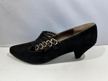 Guzin kundura, maat 37, mooie zwart suède schoenen  beschikbaar voor biedingen