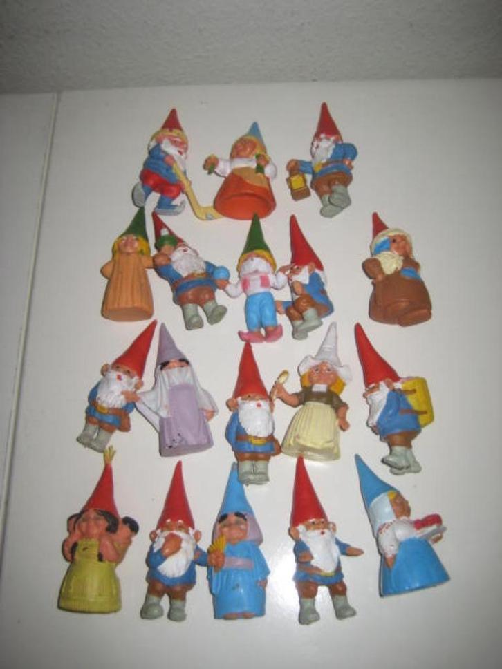 David de kabouter poppetjes 18 stuks R Poortvliet, Verzamelen, Poppetjes en Figuurtjes, Zo goed als nieuw, Ophalen of Verzenden