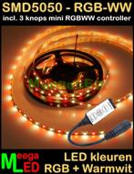 LED strip set RGBWW 5 mtr - 60 L/m IP65 GRATIS Controller, Nieuw, Ophalen of Verzenden, LEDstrip RGBWW, |LEDverlichting