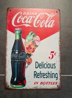 Coca Cola Reclamebordje Vintagelook, Verzamelen, Merken en Reclamevoorwerpen, Ophalen of Verzenden, Reclamebord