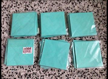 Blauw/groenige Enveloppen 14x14 cm (50 stuks €5,00) beschikbaar voor biedingen