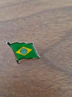 638 Pin Braziliaanse Vlag Speldje, Verzamelen, Speldjes, Pins en Buttons, Ophalen of Verzenden, Zo goed als nieuw, Stad of Land